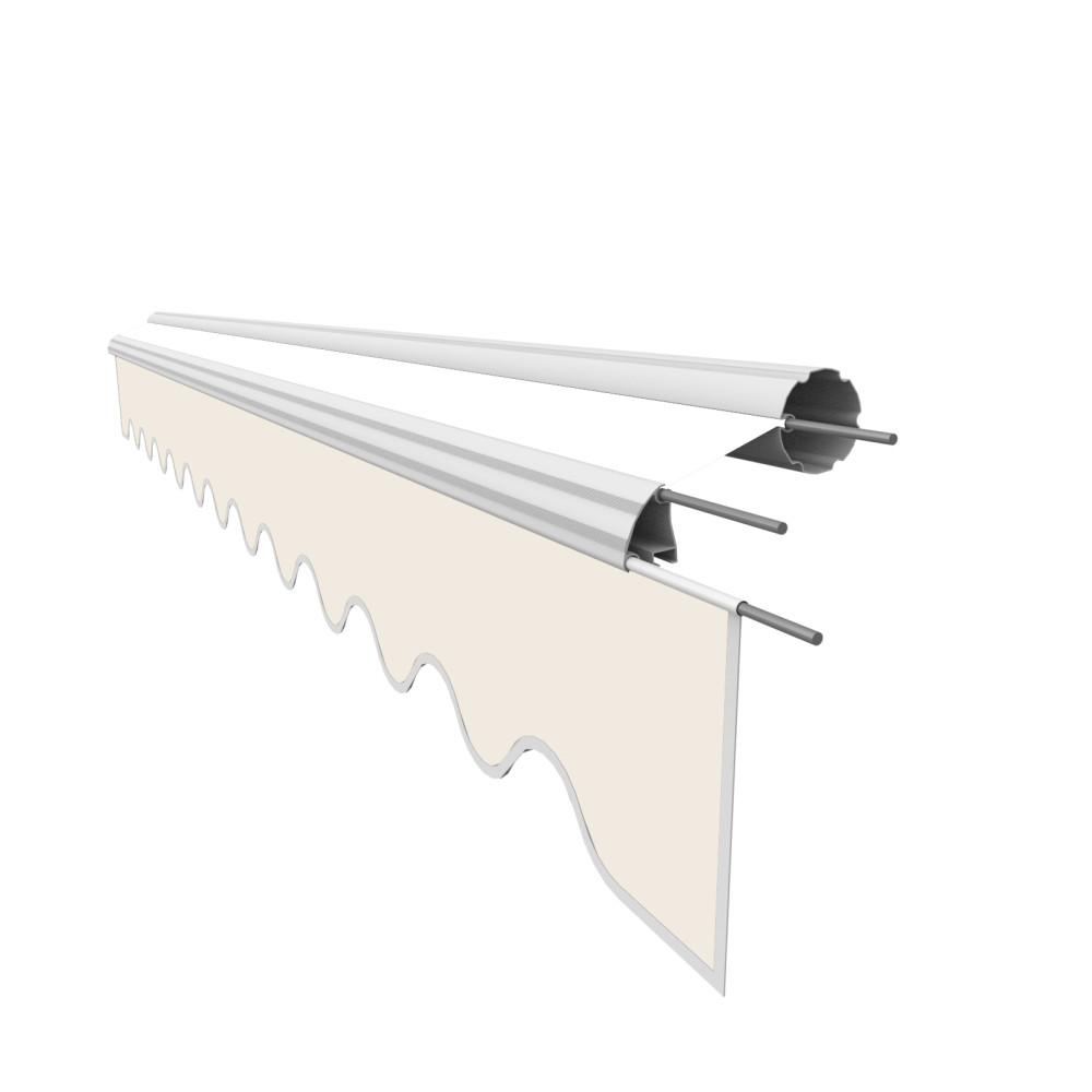 Markisen-Ersatzvolant – Für 4 m Markisen (383x21 cm), PU-beschichtet, 280 g/m² - Vana Deutschland Sunavo