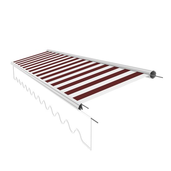 Markisentuch Ersatzstoff ohne Volant – 3x2 m, PU-beschichtet, 280 g/m² - Vana Deutschland Sunavo