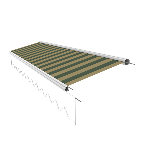 Markisentuch Ersatzstoff ohne Volant – 5x3 m, PU-beschichtet, 280 g/m² - Vana Deutschland Sunavo