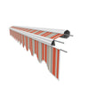 Gelenkarmmarkise mit Handkurbel Grau UPF 80+ 3x2,5 m SP1105 Sunavo