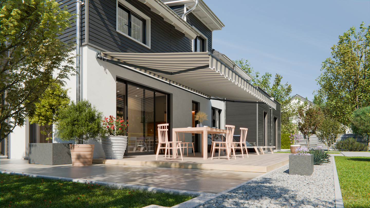 VANA Gelenkarmmarkise 3x2,5 m Handkurbel SP1105 - Vana Deutschland