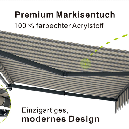 VANA Gelenkarmmarkise 3x2,5 m Handkurbel SP1105 - Vana Deutschland Sunavo