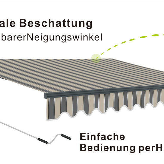 VANA Gelenkarmmarkise 3x2,5 m Handkurbel SP1105 - Vana Deutschland Sunavo