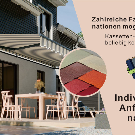 VANA Gelenkarmmarkise 3x2,5 m Handkurbel SP1105 - Vana Deutschland Sunavo