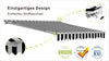 VANA Elektrische Halbkassettenmarkise Weiß LED & Motor SP1201EMLW - Vana Deutschland Sunavo