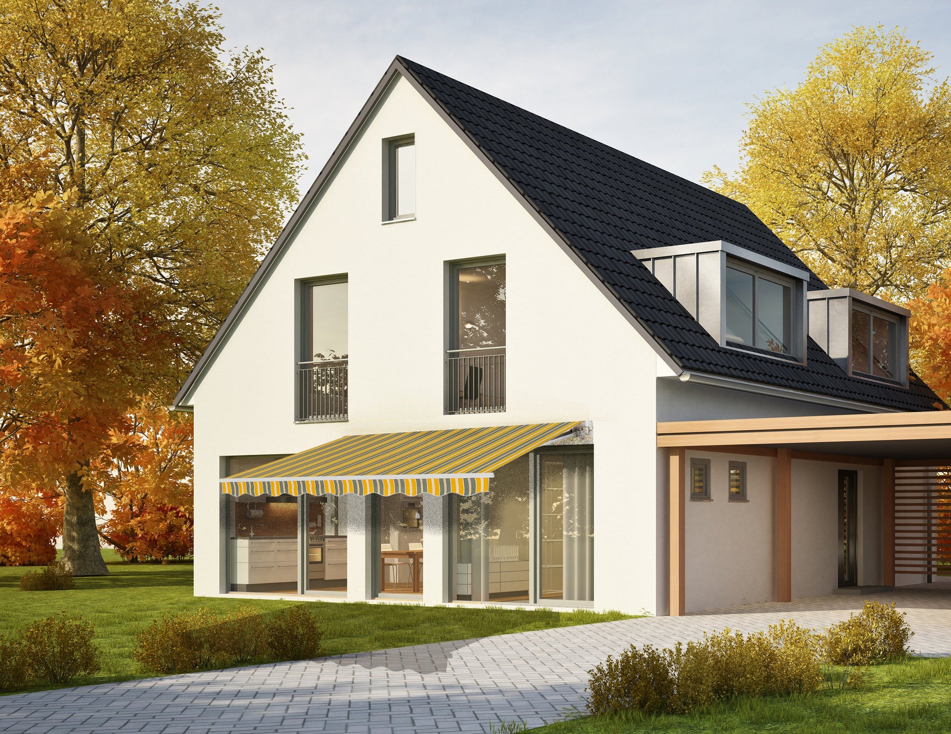 VANA Elektrische Gelenkarmmarkise SP1105EM - Vana Deutschland Sunavo