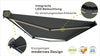 VANA Elektrische Solar-Vollkassettenmarkise Dunkelgrau RAL 7012 inkl. LED & Motor SP1308EMSL - Vana Deutschland Sunavo