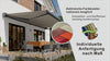 VANA Elektrische Solar-Vollkassettenmarkise Hellgrau RAL 7004 inkl. LED & Motor SP1308EMSL - Vana Deutschland Sunavo
