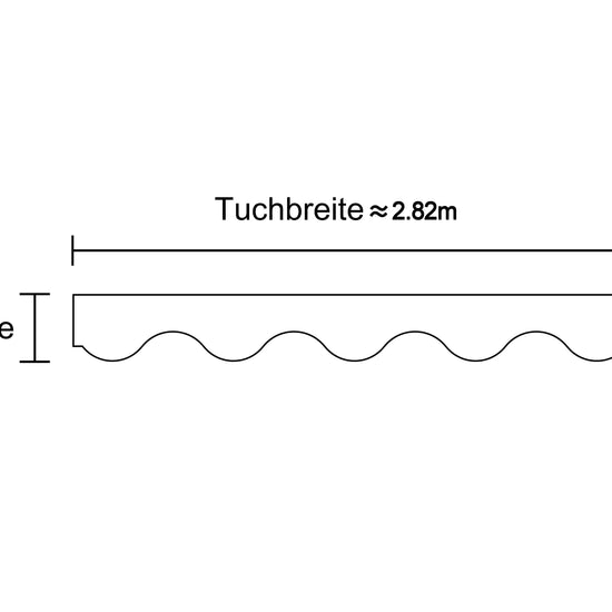 Markisen-Ersatzvolant – Für 3 m Markisen (282x21 cm), PU-beschichtet, 280 g/m² - Vana Deutschland Sunavo