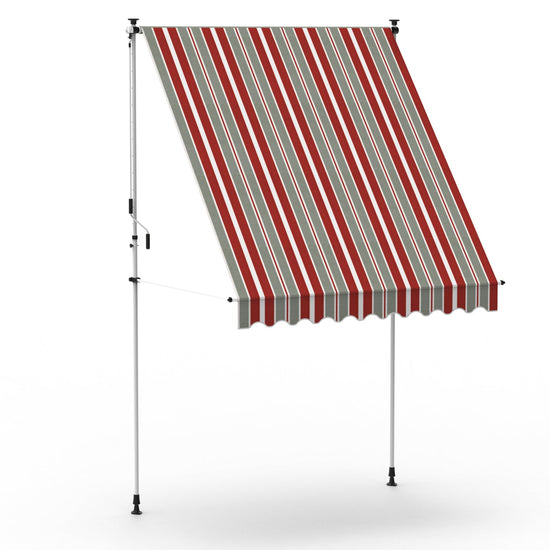 VANA Klemmmarkise 250x150cm Ohne Bohren Höhenverstellbar Weiß - Vana Deutschland Sunavo