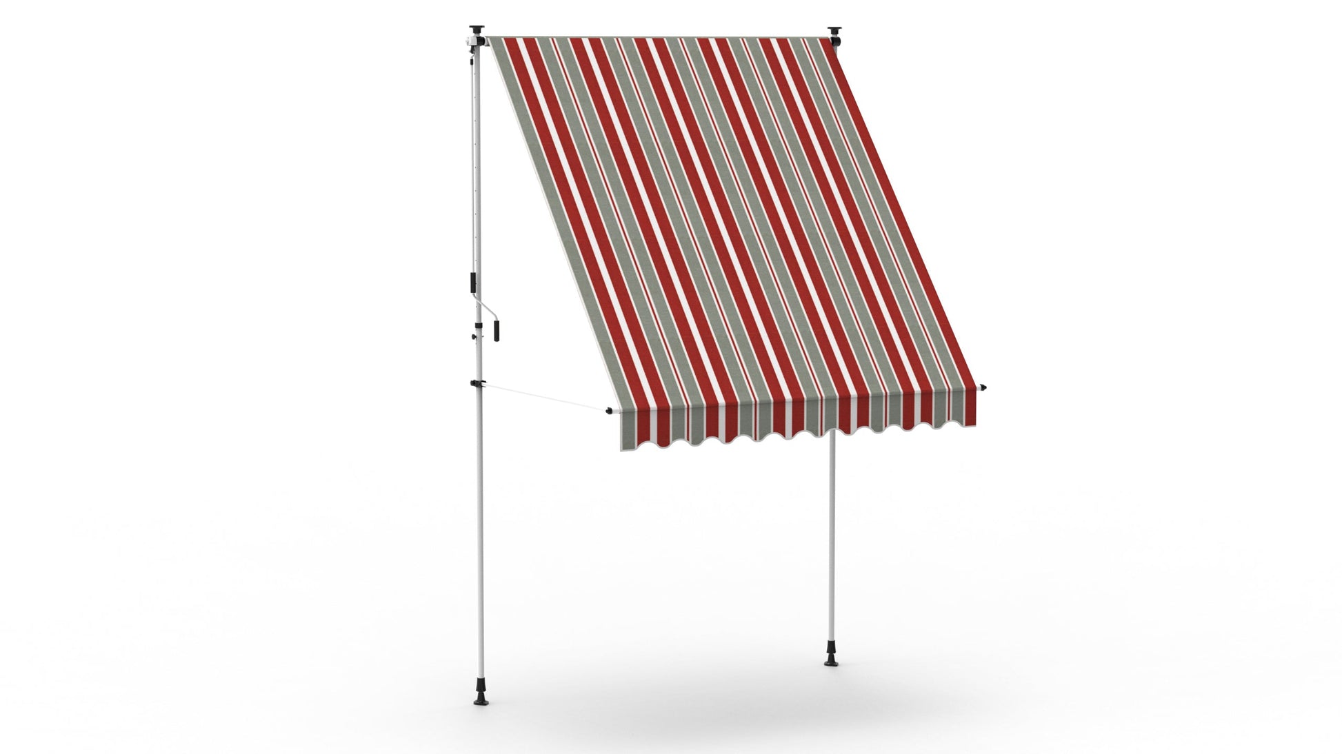 VANA Klemmmarkise 250x150cm Ohne Bohren Höhenverstellbar Weiß - Vana Deutschland Sunavo
