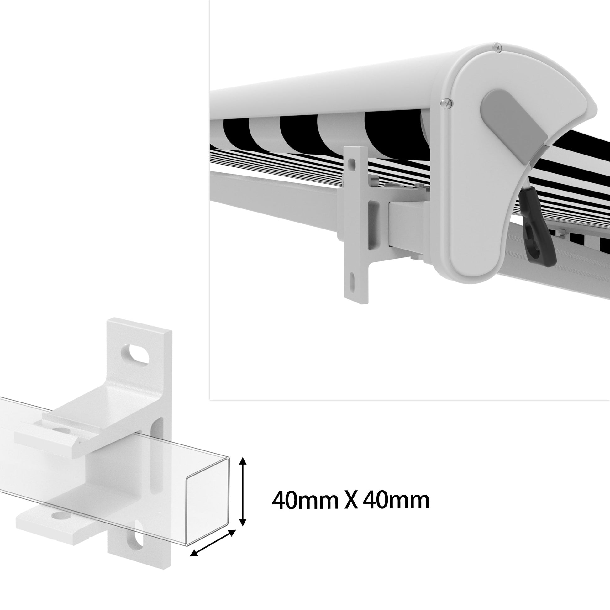 Markisen-Wandhalterung SPP058 – Aluminium Wandkonsole - Vana Deutschland Sunavo