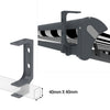 VANA Stahl Kombi-Halterung SPP059 – Wand- & Deckenmontage für Markisen (35mm / 40mm) - Vana Deutschland Sunavo