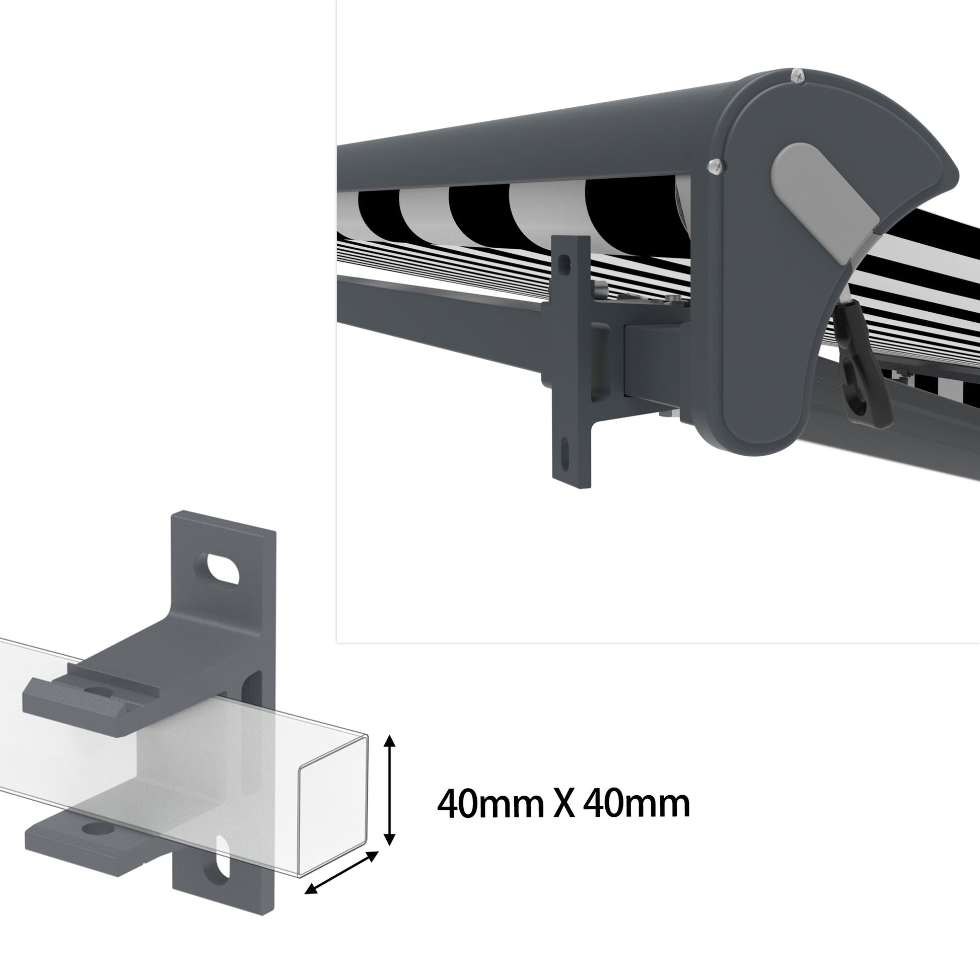 Markisen-Wandhalterung SPP058 – Aluminium Wandkonsole - Vana Deutschland Sunavo