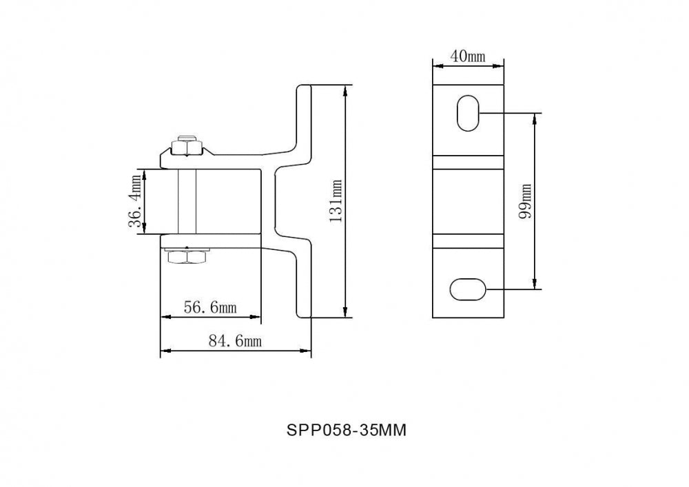 Markisen-Wandhalterung SPP058 – Aluminium Wandkonsole - Vana Deutschland Sunavo