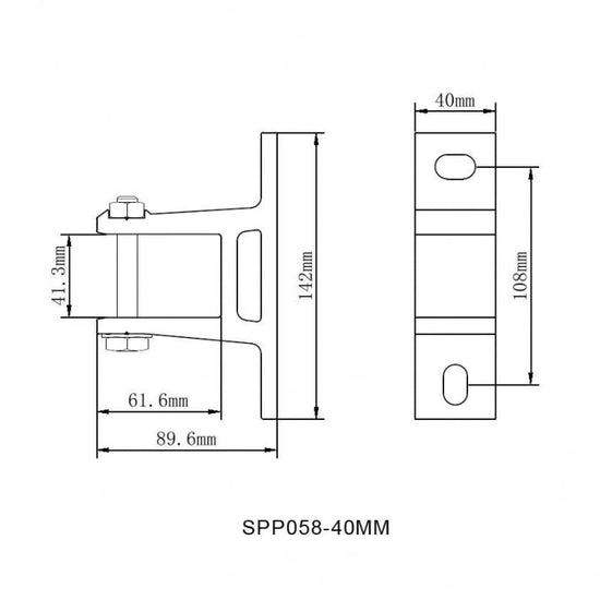 Markisen-Wandhalterung SPP058 – Aluminium Wandkonsole - Vana Deutschland Sunavo