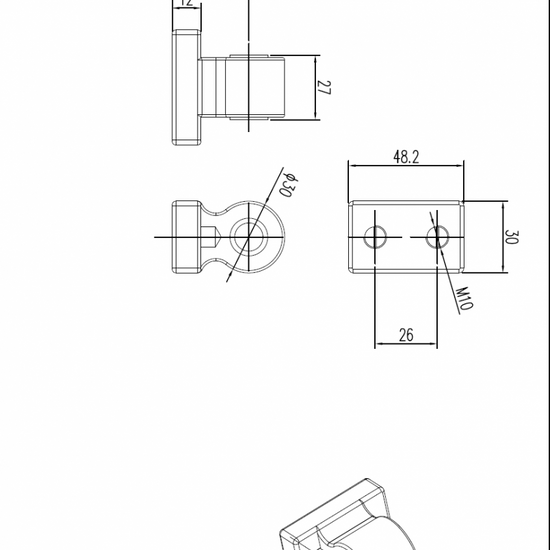 Armschulter Komponente Gelenkarmmarkise B35mm - Vana Deutschland Sunavo