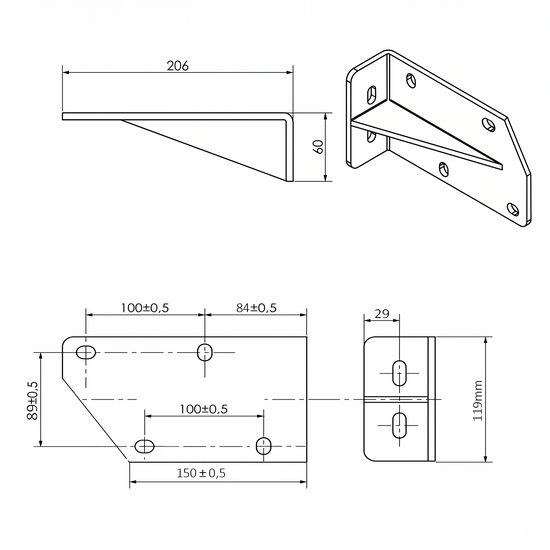 Stahl-Dachsparrenhalter für Markisen SPP060 - Vana Deutschland Sunavo
