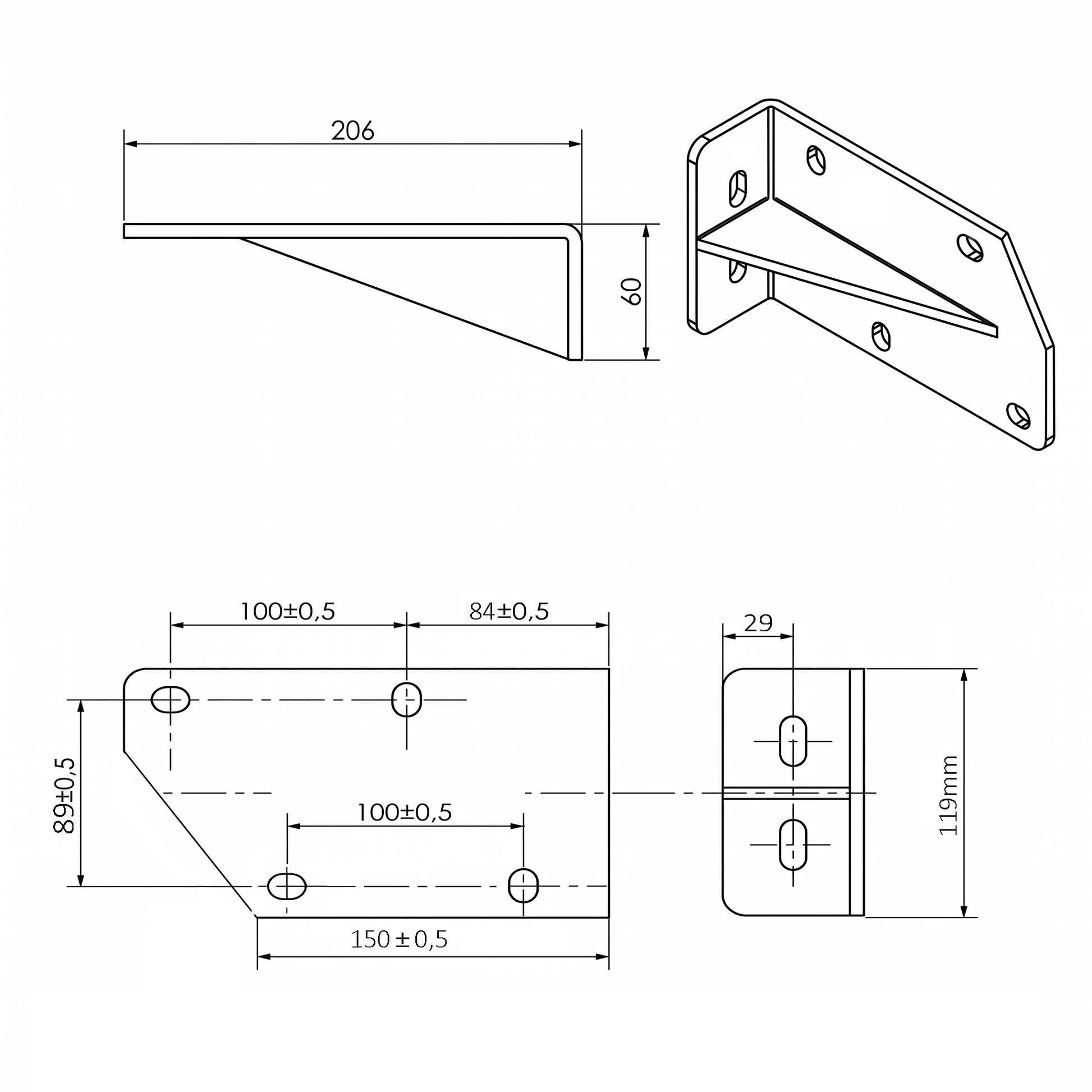 Stahl-Dachsparrenhalter für Markisen SPP060 - Vana Deutschland Sunavo