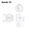 Markisenkapsel Wellenkapsel Runde Tuchrolle Achse 60 70 80 mm - Vana Deutschland Sunavo