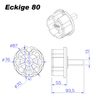 Markisenkapsel Wellenkapsel Eckige Tuchrolle Achse 60 70 80 mm - Vana Deutschland Sunavo