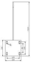 Dachsparrenhalter Vollkassettenmarkise SPP062 Massiv Stahl Anthrazit - Vana Deutschland Sunavo