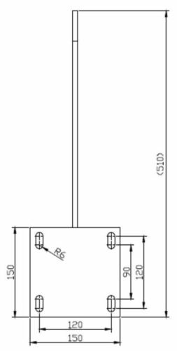 Dachsparrenhalter Vollkassettenmarkise SPP062 Massiv Stahl Anthrazit - Vana Deutschland Sunavo